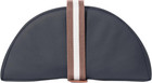 Master Massage 6 x26  Large Half Round Bolster Pillow     Black  Semi-round Cushio