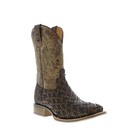 Tin Haul Wickered Bull Rider Sole Mens Brown Leather Cowboy Western Boots