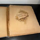 Antique Victorian Scrapbook Album Ephemera Die Cut Trading Cards 40  Pages