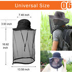 Outdoor Mosquito Head Face Net Hat Sun Bee Insect Bug Protection Hidden Mesh Cap