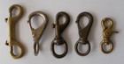 5 Vintage Brass Snap Hooks Perko Anchor Italy Ludell 4   3 1 4   2 1 2  Marine