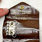 Vintage John Geer Chevrolet Alligator Key Chain Holder Redding Ca Chevy Keychain