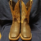 Ariat Men   s Western Cowboy Boots Square Toe  authentic  Caimanskin  Us 11ee