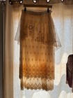 Handmade Vintage Cream Lace Multi-layered Wedding Skirt Size Small 