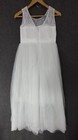 Nnjxd Sleeveless Flower Girls Princess Dress Bridesmaid Gown Pageant 15 To 16 Yr