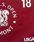 Ludvig Aberg Signed 2025 Us Open Golf Flag Oakmont Psa dna