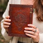 Handmade Vintage Leather Journal7x5diary Notebook Doublelock Writing Book200page