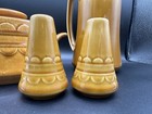 Castilian By Coventry Usa Yellow Crock  Tea Pot   Salt   Pepper Granada Laughlin