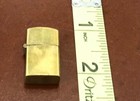Vtg Tiny Brass Cigarette Lighter  1 Inch In Length