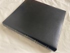 Photo Album 120 Slip-in Pockets Black Genuine Bonded Leather   Negatives 11 5x10