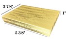 Gold Cotton Filled Jewelry Gift Boxes
