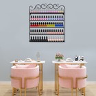 Nail Polish Rack Wall Mounted Display Organizer Holder Stand Metal 5 Tier Sale