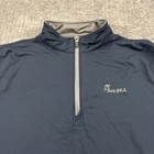 Chick-fil-a Employee 1 4 Zip Pullover Mens Large Oobe Blue Long Sleeve Jacket