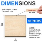 18 Pack Basswood Sheets 12 X 12 X 1 8 Inch