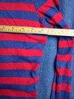 Lands End Kids Pajamas Size 16 Striped Robot Long Sleeve Shirt Pants Blue Red