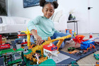 Hot Wheels City Toy Track Set  Downtown Express Car Wash Playset With 1 64 Scale