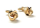 Wedding Cufflinks Hand Crafted Gold Lovers Knots Groomsmen Groom Gift Cuffs