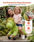 Vevor Ride On Horse Riding Dinosaur Toys For Kids Smooth Wheels 88 Lbs Max Load