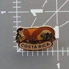 Costa Rica Squirrel Monkey Tropical Rainforest Wildlife Souvenir Travel Pin Vtg
