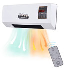 Portable Mini Wall Mounted Fan And Space Heater Wamer Fan Remote Control 3 Speed