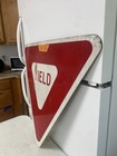Traffic Road Street Sign Authentic Retired Yield 28   8-31