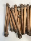 Wood Bobbins Spools Wooden Industrial Style Spindles 8 75  Wooden Quills Lot-30 