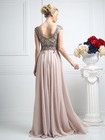 New Beaded Long Chiffon Evening Party Formal Mother Of Bride Prom Gown Dress