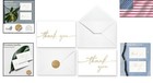 Stylish Minimalistic Thank You Cards With Envelopes - 100 Pack In Gold Foil