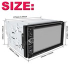 Double Din Car Stereo 6 2  Dvd Cd Touch Screen Radio Mirror Link For Android ios