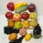 Lot Faux Artificial Realistic Fruit   Vegetables  Prop Or Display  18 Pieces