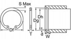 Internal Circlip 13 16  Carbon Steel Rotor Clip Housing Retaining Snap Ring P   