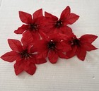 Craft Lot Christmas Artificial Holly Berry Poinsettia Flowers Pine Boughs