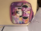 Disney s Minnie Mouse Rectangle Lunch Bag Zip Up Unk Cloth Material