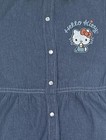 Hello Kitty Girls Denim Dress  Short Sleeve Button-front  Size 7  8 10  12