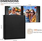 8x10 Photo Album 168 Pockets Holds 168 Photos  Large Capacity Leather Cover Fami