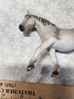 Vintage Schleich Gray Horse Black Mane Toy Horse Figure
