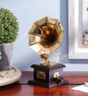9  Desk Top Gramophone Player Phonograph Brass Horn Hmv Vintage Antique Gifts
