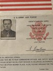 Original Wwi Us Army Air Force Paper Blood Chit   Named