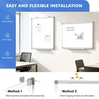 Walglass Double-sided White Board  24  X 18  Dry Erase Board Magnetic Whiteboard