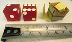 Vintage Set Of Hilton Las Vegas 1977 Translucent     Red Dice New Old Stock