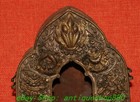 8 2   Old Tibet Buddhism Bronze Gold 8 Auspicious Symbol Buddha Niche Box
