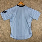Vintage Majestic New York Yankees Jersey Mens Xl Blue Pinstripe Made In Usa Mlb