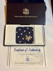 1991-s Uso 50th Anniversary Commemorative Proof Silver Dollar Box   Coa Ogp
