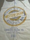 Vtg Western Cream Flour Cloth Sack Bag Minneapolis Commander Milling Co  98lbs