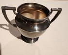 Vintage Silver Plated Sugar Bowl And Creamer Set  Tarnished  Marked Epc