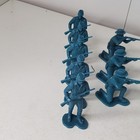 Vintage Marx Usa Civil War Soldiers 24 Figure Army Lot Blue Plastic 10 Poses