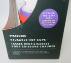 Nib Starbucks Halloween 2022 Six Reusable Glow In The Dark Hot Cups                         