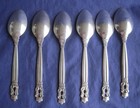 6 Georg Jensen Acorn Teaspoons Sterling Denmark 5 75 In No Mono Old Mark 166 Gr