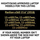Mighty Skins Carbon Fiber Skin For Pavilion X360 15 6 -
