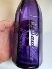 Antique Purple Amethyst Blob Top Blobtop Bottle Saulino Philadelphia 10 Panel